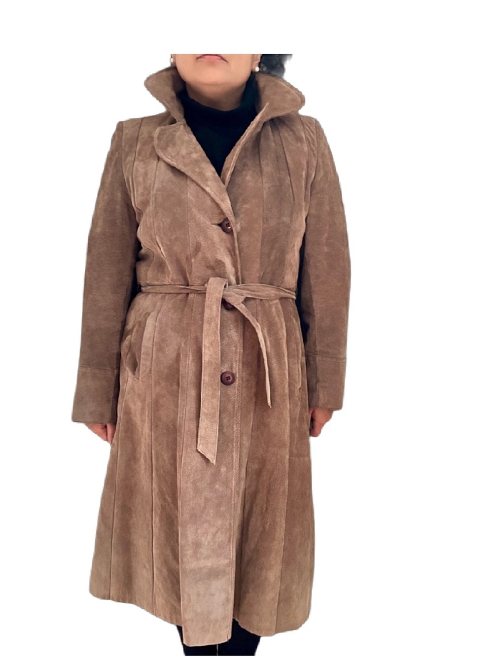 Vintage 1970s Tan Suede Trench Coat – Sears, Made in Canada